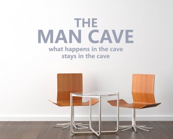 The Man Cave Quotes Wall  Art Stickers